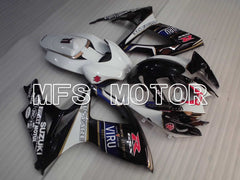 Suzuki GSXR600 GSXR750 2006-2007 Injection ABS Fairing - VIRU - Black White - MFS2420 - Fairings Kit