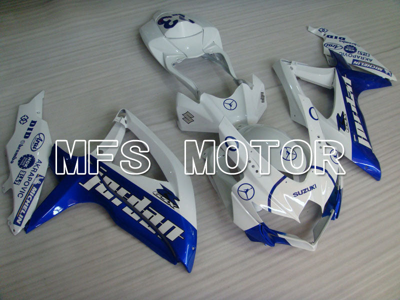 Suzuki GSXR600 GSXR750 2008-2010 Injection ABS Fairing - Jordan - Blue White - MFS2423 - Fairings Kit