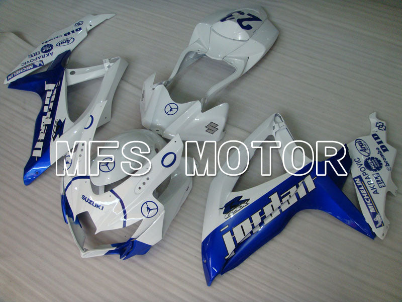 Suzuki GSXR600 GSXR750 2008-2010 Injection ABS Fairing - Jordan - Blue White - MFS2423 - Fairings Kit