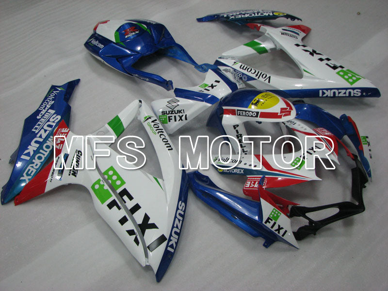 Suzuki GSXR600 GSXR750 2008-2010 Injection ABS Fairing - FIXI - Blue White - MFS2434 - Fairings Kit