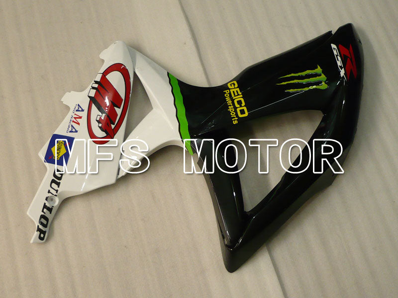 Suzuki GSXR600 GSXR750 2008-2010 Injection ABS Fairing - Monster - Black White - MFS2445 - Fairings Kit