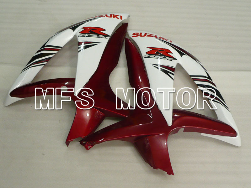 Suzuki GSXR600 GSXR750 2008-2010 Injection ABS Fairing - Factory -White Red wine color - MFS2454 - Fairings Kit