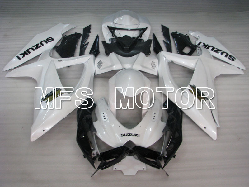 Suzuki GSXR600 GSXR750 2008-2010 Injection ABS Fairing - Factory Style - Black White - MFS2463 - Fairings Kit
