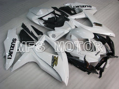 Suzuki GSXR600 GSXR750 2008-2010 Injection ABS Fairing - Factory Style - Black White - MFS2463 - Fairings Kit