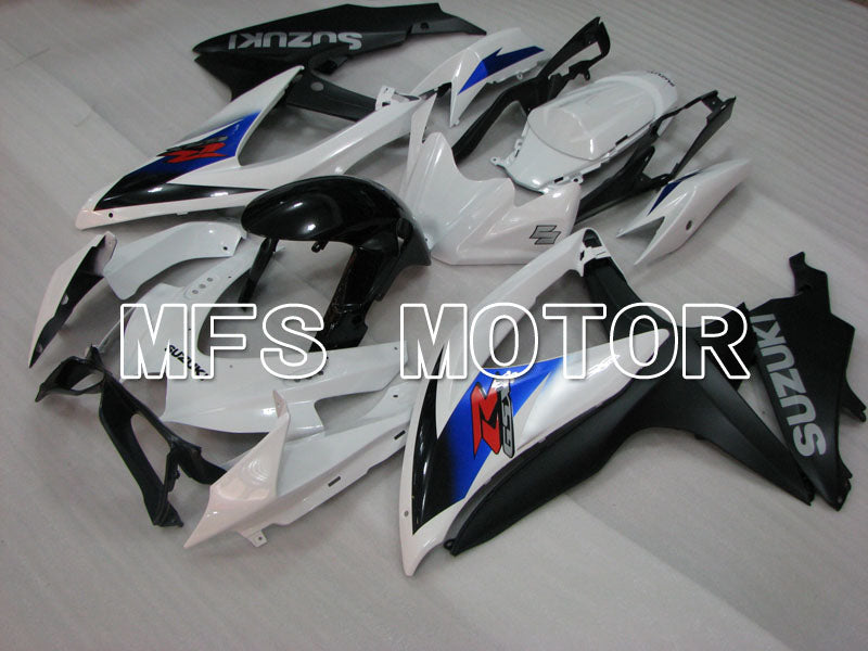 Suzuki GSXR600 GSXR750 2008-2010 Injection ABS Fairing - Factory Style - Black White - MFS2477 - Fairings Kit