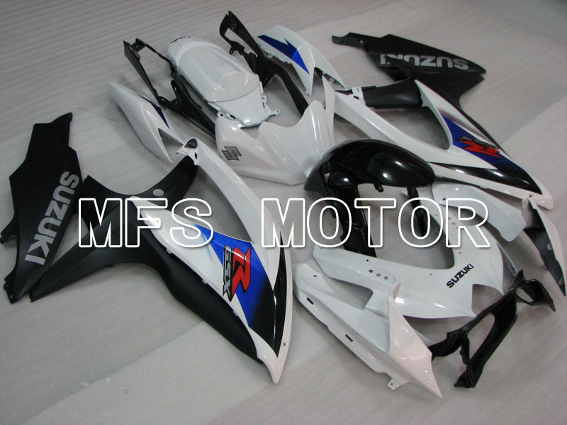 Suzuki GSXR600 GSXR750 2008-2010 Injection ABS Fairing - Factory Style - Black White - MFS2477 - Fairings Kit