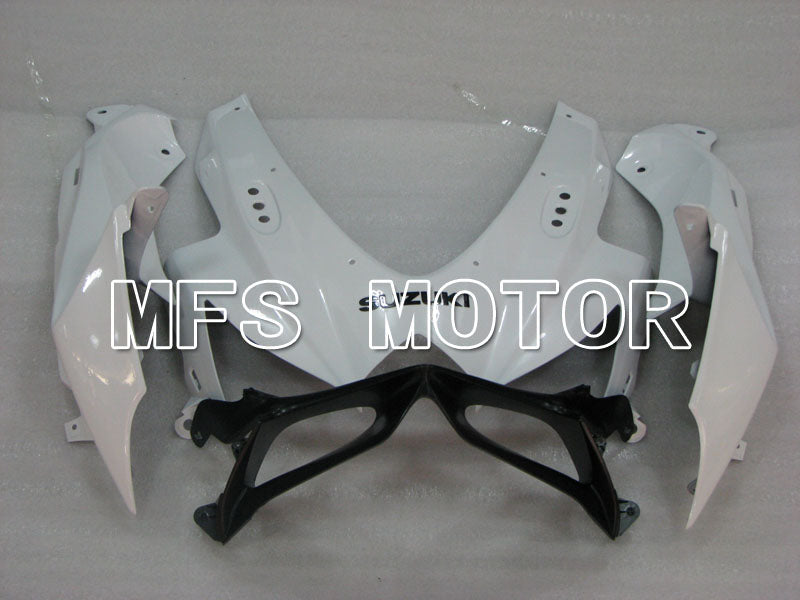 Suzuki GSXR600 GSXR750 2008-2010 Injection ABS Fairing - Factory Style - Black White - MFS2477 - Fairings Kit