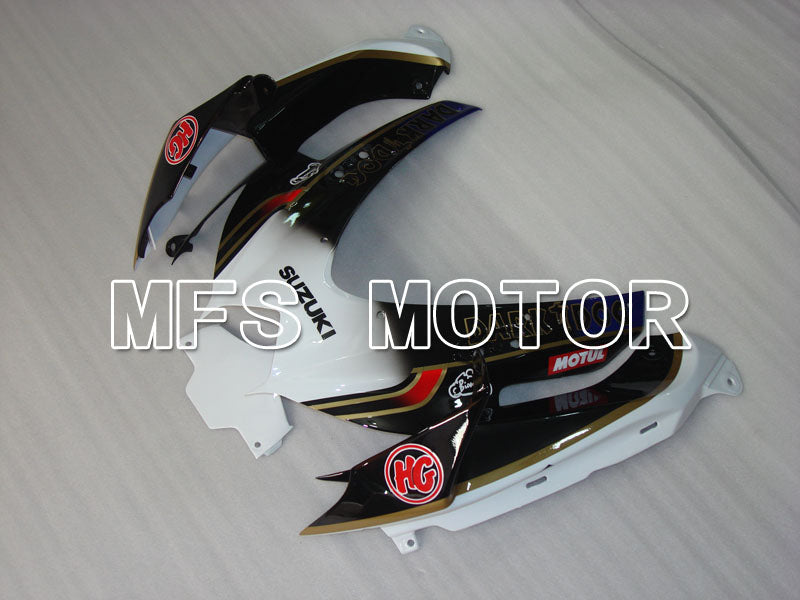 Suzuki GSXR600 GSXR750 2008-2010 Injection ABS Fairing - VIRU - Black White - MFS2491 - Fairings Kit