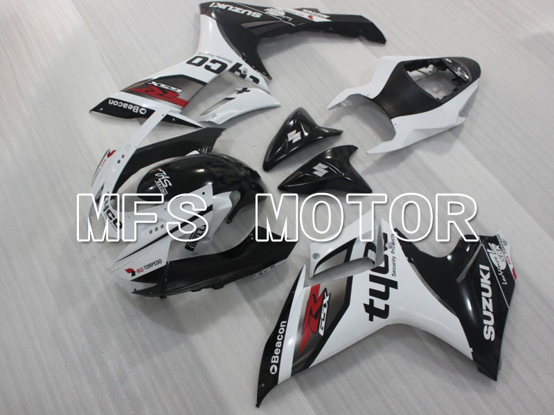 Suzuki GSXR600 GSXR750 2011-2024 Injection ABS Fairing - tyco - Black White - MFS2499 - Fairings Kit