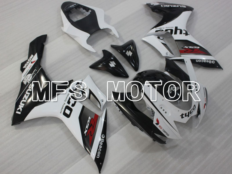 Suzuki GSXR600 GSXR750 2011-2024 Injection ABS Fairing - tyco - Black White - MFS2499 - Fairings Kit
