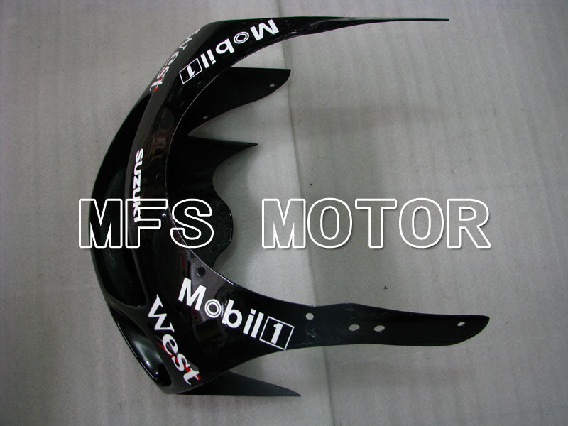 Suzuki GSXR600 1997-2000 ABS Fairing - West - Black White - MFS2535 - Fairings Kit