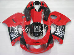 Suzuki GSXR750 1996-1999 ABS Fairing - Factory Style - Black Red - MFS6876 - Fairings Kit