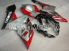 Suzuki GSXR1000 2005-2006 Injection ABS Fairing - Factory Style - Red Silver - MFS2656 - Fairings Kit