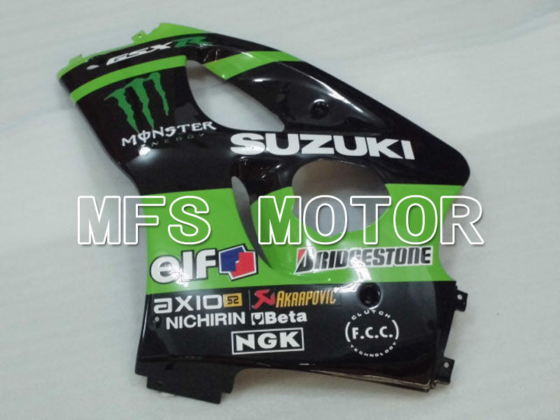 Suzuki GSXR750 1996-1999 ABS Fairing - Monster - Black Green - MFS6878 - Fairings Kit