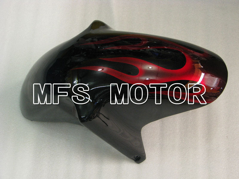 Suzuki GSXR600 1997-2000 ABS Fairing - Flame - Black Red - MFS2563 - Fairings Kit
