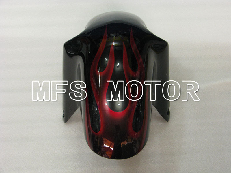 Suzuki GSXR750 1996-1999 ABS Fairing - Flame - Black Red - MFS6880 - Fairings Kit