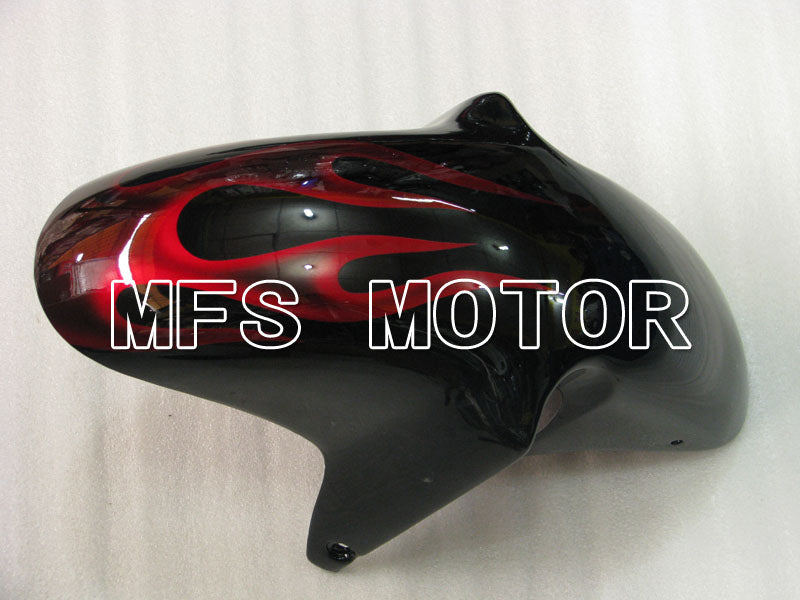Suzuki GSXR600 1997-2000 ABS Fairing - Flame - Black Red - MFS2563 - Fairings Kit