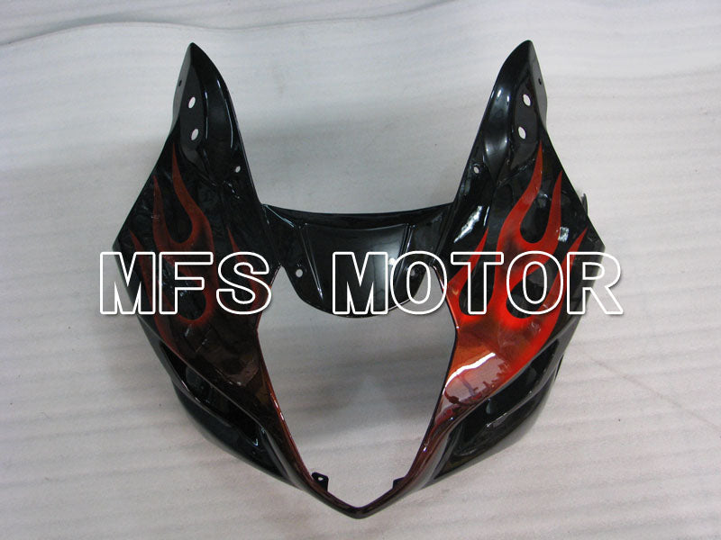 Suzuki GSXR1000 2003-2004 Injection ABS Fairing - Flame - Black Red - MFS2576 - Fairings Kit