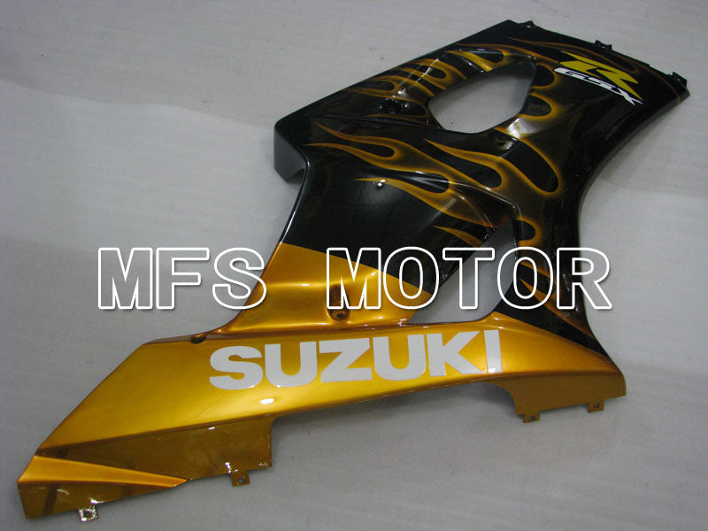 Suzuki GSXR1000 2003-2004 Injection ABS Fairing - Flame - Black Yellow - MFS2577 - Fairings Kit