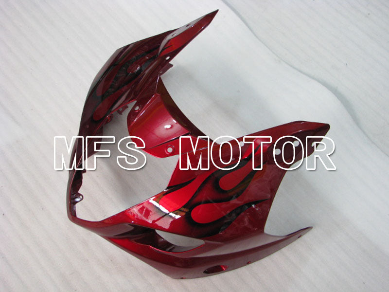 Suzuki GSXR1000 2003-2004 Injection ABS Fairing - Flame - Black Red - MFS2578 - Fairings Kit