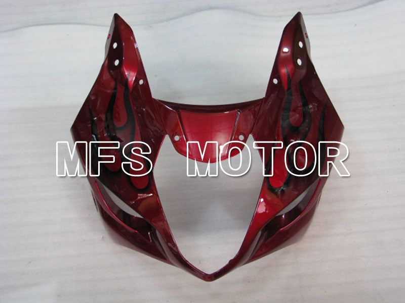 Suzuki GSXR1000 2003-2004 Injection ABS Fairing - Flame - Black Red - MFS2578 - Fairings Kit