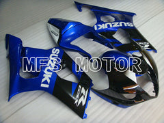 Suzuki GSXR1000 2003-2004 Injection ABS Fairing - Factory Style - Black Blue - MFS2596 - Fairings Kit