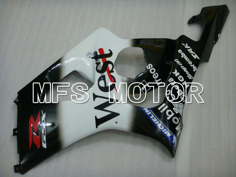 Suzuki GSXR1000 2003-2004 Injection ABS Fairing - West - Black White - MFS2603 - Fairings Kit