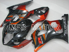 Suzuki GSXR1000 2003-2004 Injection ABS Fairing - Factory Style - Black Orange - MFS2611 - Fairings Kit