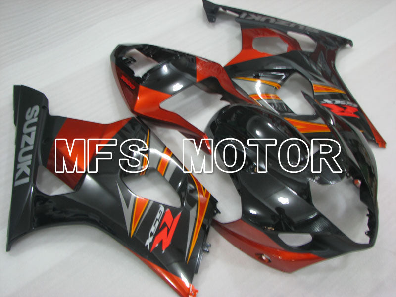 Suzuki GSXR1000 2003-2004 Injection ABS Fairing - Factory Style - Black Orange - MFS2611 - Fairings Kit