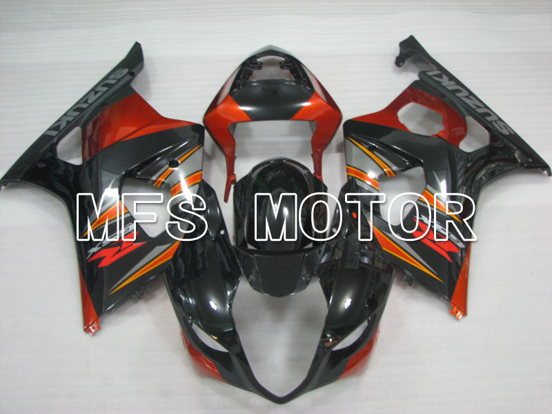 Suzuki GSXR1000 2003-2004 Injection ABS Fairing - Factory Style - Black Orange - MFS2611 - Fairings Kit