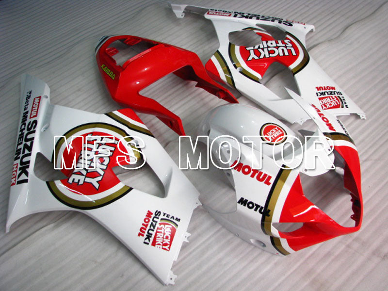 Suzuki GSXR1000 2003-2004 Injection ABS Fairing - Lucky Strike - Red White - MFS2614 - Fairings Kit