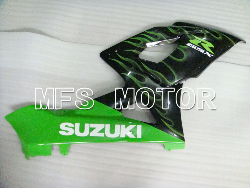 Suzuki GSXR1000 2005-2006 Injection ABS Fairing - Flame - Black Green - MFS2624 - Fairings Kit