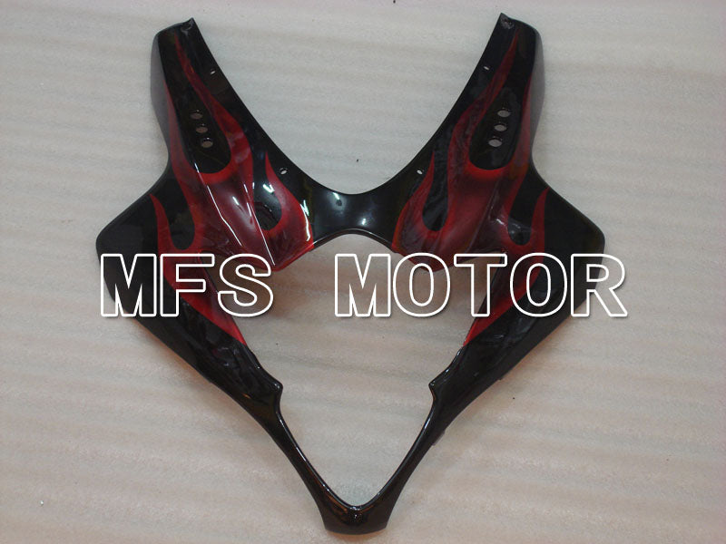 Suzuki GSXR1000 2005-2006 Injection ABS Fairing - Flame - Black Red - MFS2625 - Fairings Kit