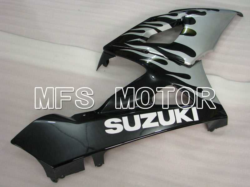 Suzuki GSXR1000 2005-2006 Injection ABS Fairing - Flame - Black Silver - MFS2627 - Fairings Kit