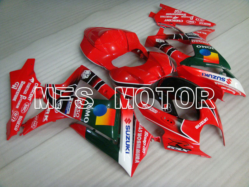 Suzuki GSXR1000 2007-2008 Injection ABS Fairing - JOMO - Black Red - MFS2670 - Fairings Kit
