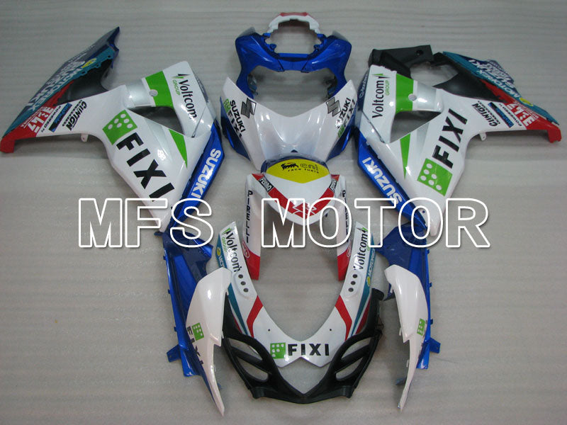 Suzuki GSXR1000 2009-2016 Injection ABS Fairing - FIXI - White Blue - MFS2729 - Fairings Kit