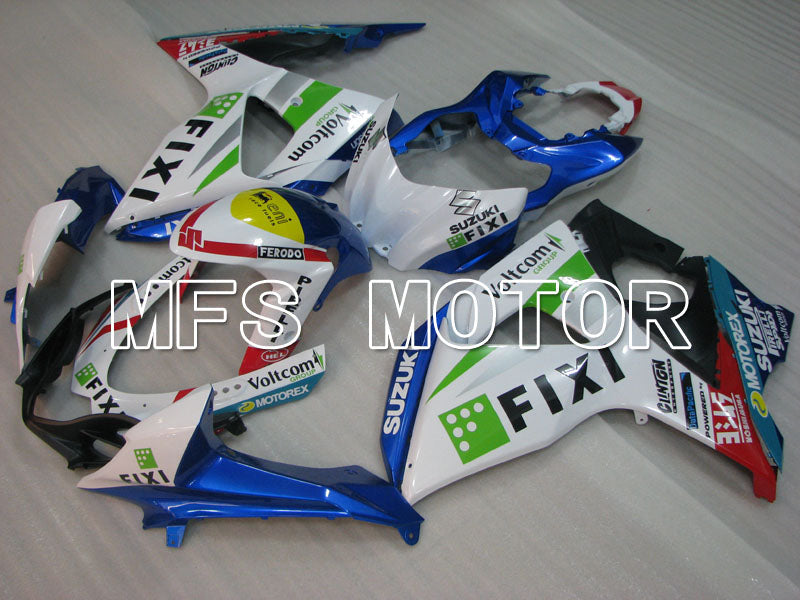 Suzuki GSXR1000 2009-2016 Injection ABS Fairing - FIXI - White Blue - MFS2729 - Fairings Kit