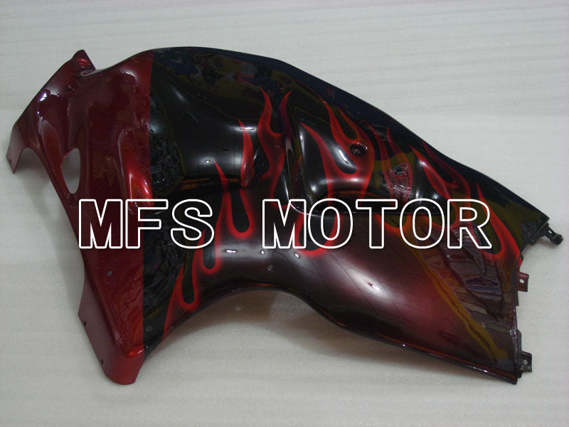 Suzuki GSXR1300 Hayabusa 1999-2007 Injection ABS Fairing - Flame - Black Red - MFS2771 - Fairings Kit