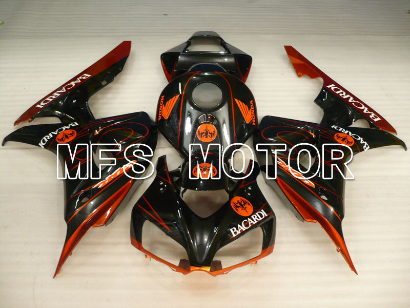 Honda CBR1000RR 2006-2007 Injection ABS Fairing - BACARDI - Black Orange - MFS2862 - Fairings Kit