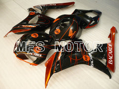 Honda CBR1000RR 2006-2007 Injection ABS Fairing - BACARDI - Black Orange - MFS2862 - Fairings Kit