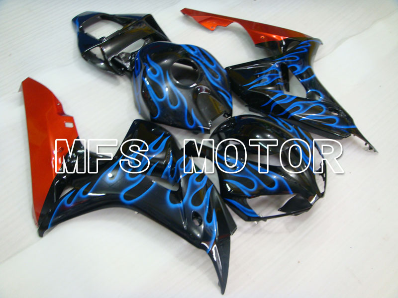 Honda CBR1000RR 2006-2007 Injection ABS Fairing - Flame - Black Blue - MFS2884 - Fairings Kit