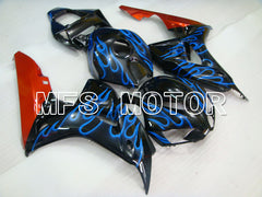 Honda CBR1000RR 2006-2007 Injection ABS Fairing - Flame - Black Blue - MFS2884 - Fairings Kit