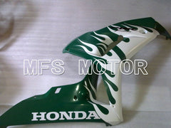 Honda CBR1000RR 2006-2007 Injection ABS Fairing - Flame - White ArmyGreen - MFS2921 - Fairings Kit