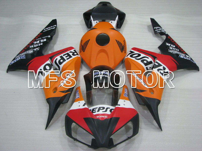Honda CBR1000RR 2006-2007 Injection ABS Fairing - Repsol - Orange Red Black - MFS2925 - Fairings Kit