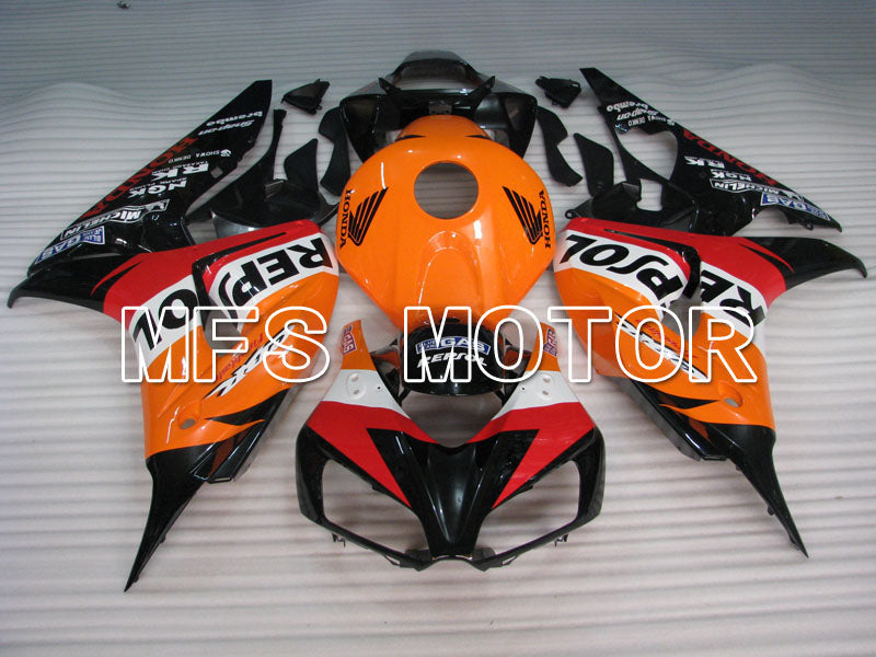 Honda CBR1000RR 2006-2007 Injection ABS Fairing - Repsol - Orange Red Black - MFS2937 - Fairings Kit