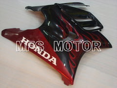 Honda CBR600 F3 1995-1996 Injection ABS Fairing - Flame - Black Red - MFS3036 - Fairings Kit