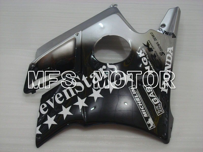 Honda CBR600 F2 1991-1994 ABS Fairing - SevenStars - Black Silver - MFS3100 - Fairings Kit