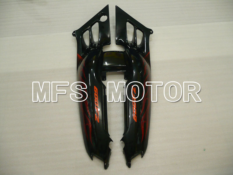 Honda CBR600 F2 1991-1994 ABS Fairing - Flame - Black Orange - MFS3103 - Fairings Kit