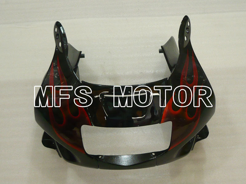 Honda CBR600 F2 1991-1994 ABS Fairing - Flame - Black Orange - MFS3103 - Fairings Kit