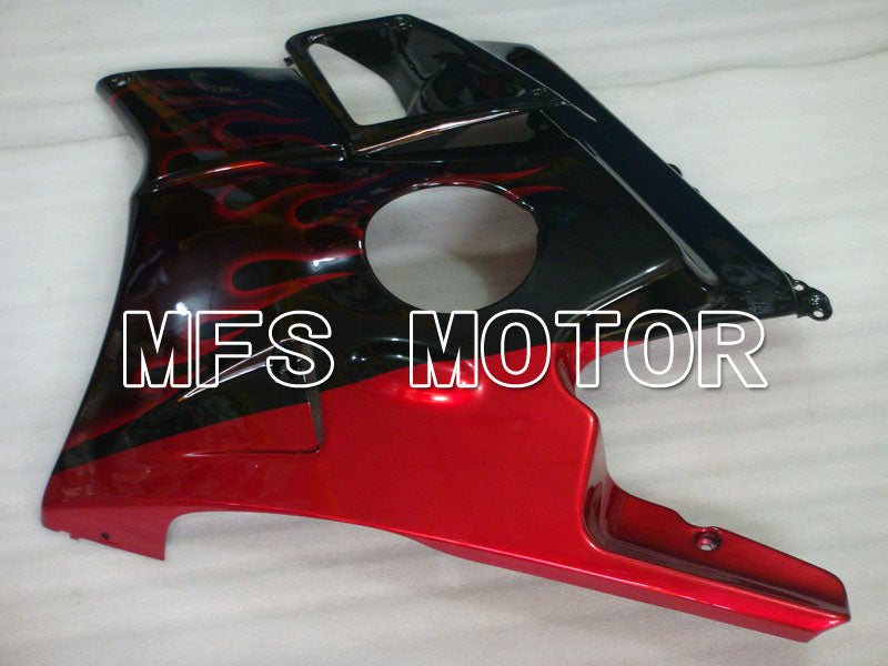 Honda CBR600 F2 1991-1994 ABS Fairing - Flame - Black Red - MFS3111 - Fairings Kit